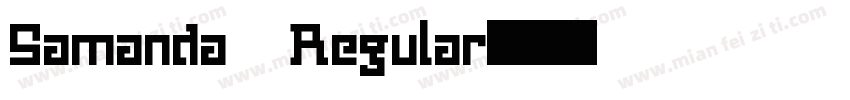 Samanda Regular字体转换
